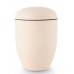 Biodegradable Cremation Ashes Urn – Limestone Look - Cream, Grooved Surface in Stone Finish